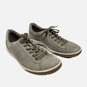 ECCO Women's Sz EU 41 Us 10 10.5 Chase II Tie Hydromax Sneaker WARM GREY NUBUCK